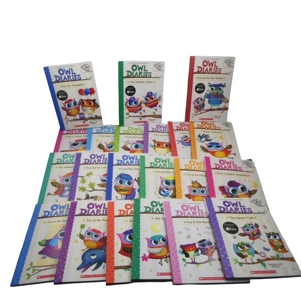 Owl Diaries Series Complete 21 Set Books by Rebecca Elliott  Paperback OPEN BOX